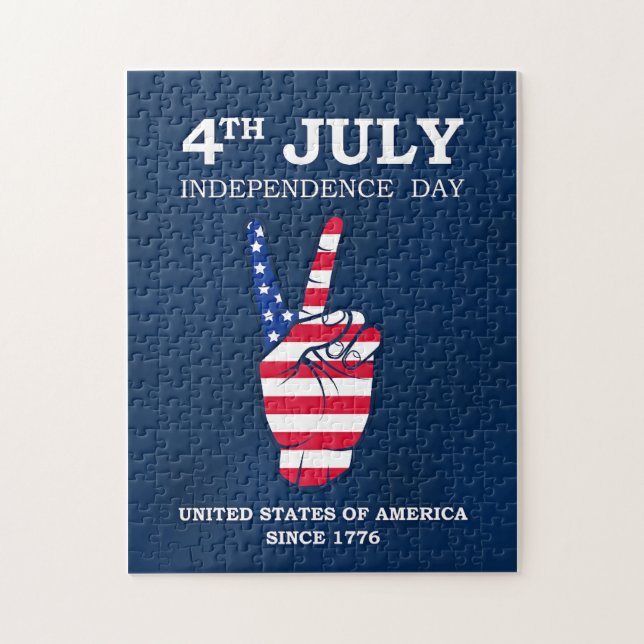 Quebra-cabeça Dia da Independência, 4 de julho, (Vertical)