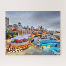 Dia da Nuvem em Seattle, Washington, Estados Unido