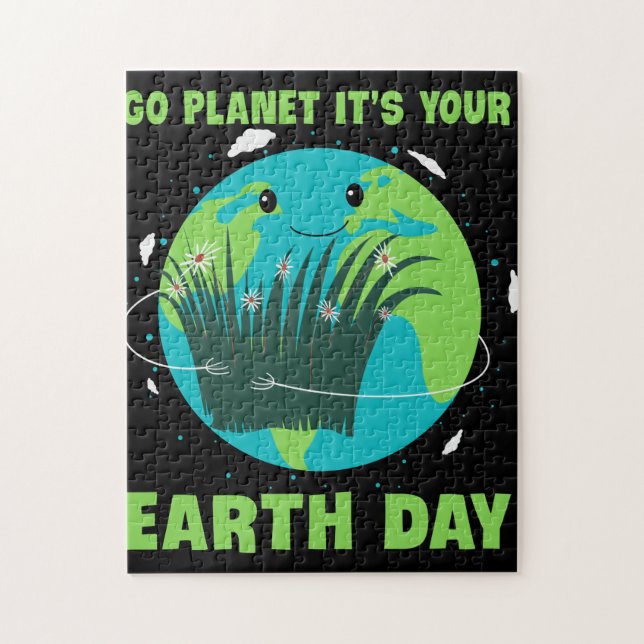Quebra-cabeça Dia da Terra: Vai Planeta É o Seu Dia da Terra (Vertical)