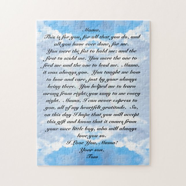 Quebra-cabeça Dia de as mães (Vertical)