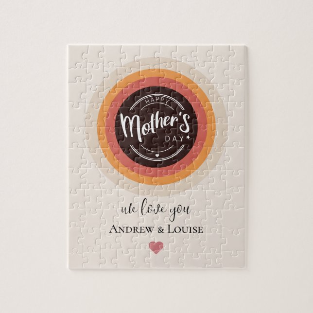 Quebra-cabeça Dia de as mães Feliz (Vertical)