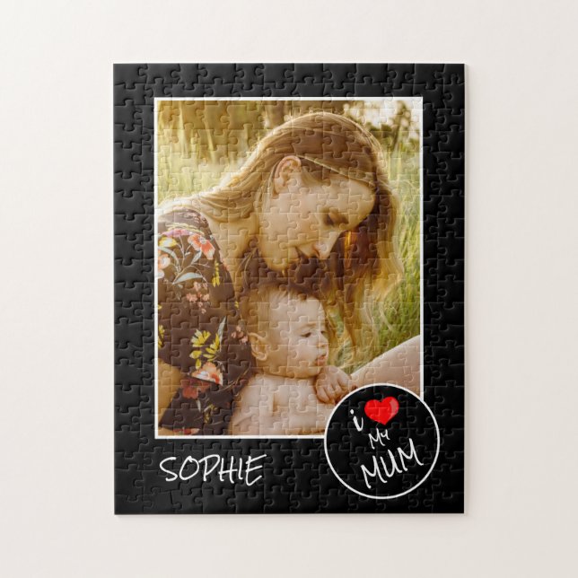Quebra-cabeça Dia de as mães, Foto Personalizada - Personalizada (Vertical)