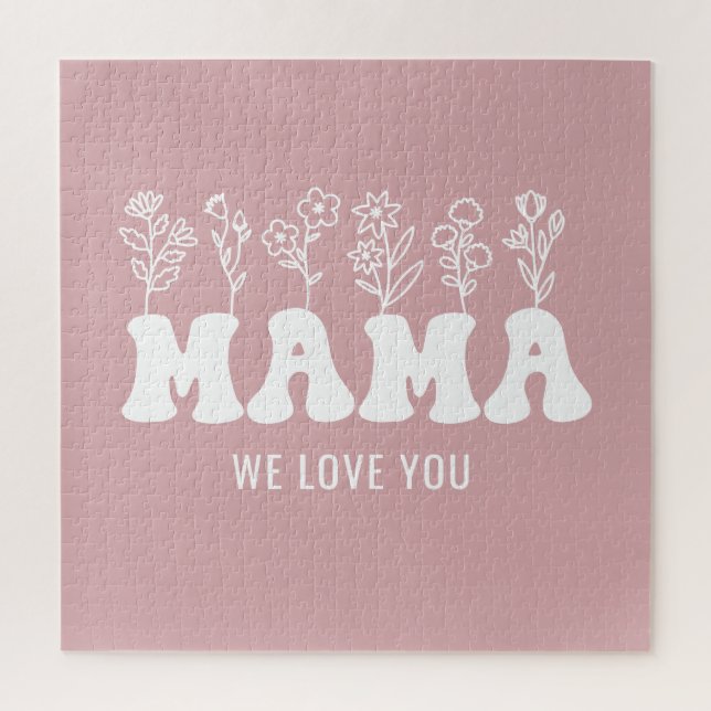 Quebra-cabeça Dia de as mães Personalizado (Vertical)