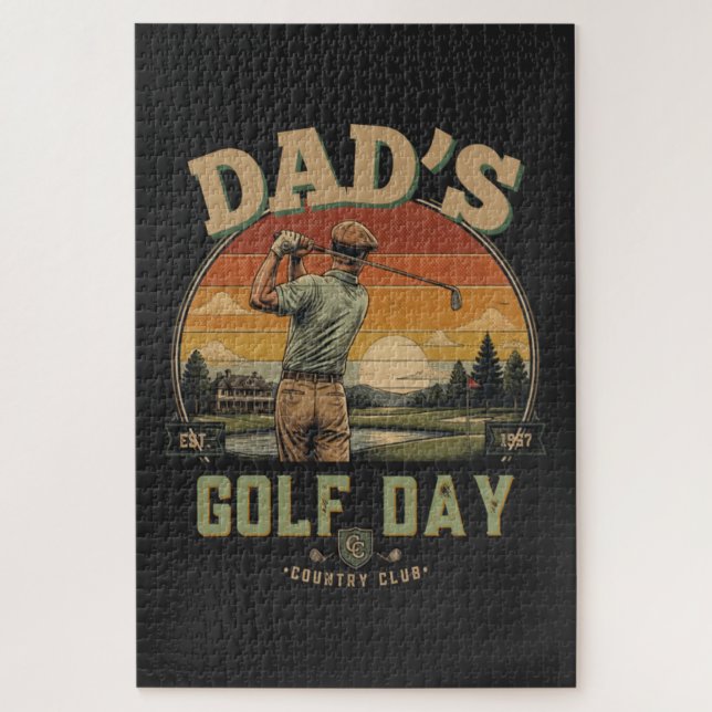 Quebra-cabeça Dia de Golfe do Papai (Vertical)