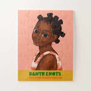 Quebra-cabeça Dia de Lavagem de Zara - Bantu Knots Quebra-cabeç
