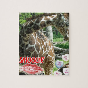 Quebra-cabeça dia de os namorados Giraffe