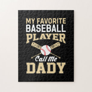 Quebra-cabeça Dia de os pais Baseball Player Me Chame Pai
