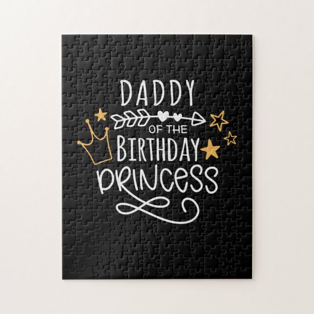 Quebra-cabeça Dia de os pais Da Princesa Aniversário (Vertical)