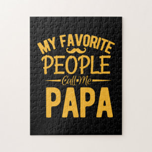 Quebra-cabeça dia de os pais Meu Pessoas Favorito Me Chame Papai