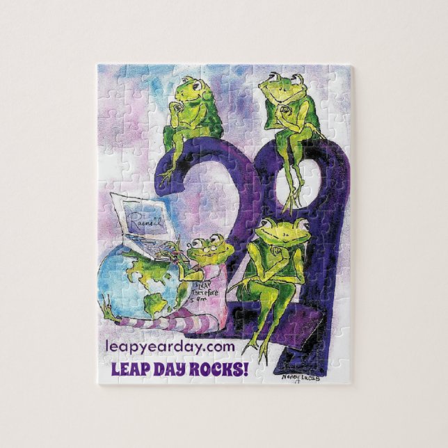 QUEBRA-CABEÇA DIA DO ANO DO LEAP 29 DE FEVEREIRO (Vertical)