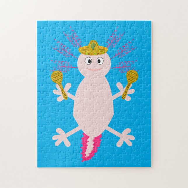 Quebra-cabeça Dia do Axolotl Mexicano Morto (Vertical)