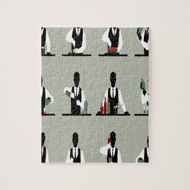 Quebra-cabeça Dia do barman do mundo - dia da apreciação (Vertical)