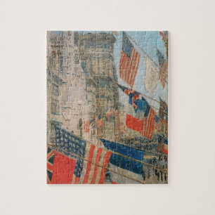 Quebra-cabeça Dia dos Aliados, maio de 1917, por Childe Hassam,