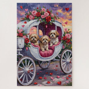 Quebra-cabeça Dia dos Namorados do Cão Shih Tzu