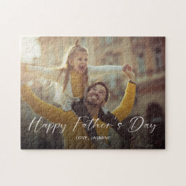 Quebra-cabeça Dia dos Pais Foto Presente Personalizado Papai Fam