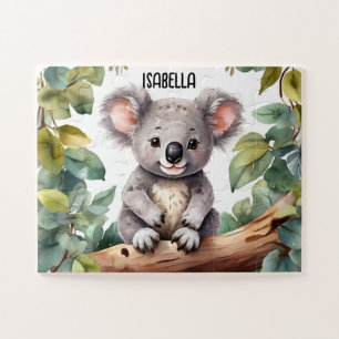 Quebra-cabeça Dia dos Sonhos de Watercolor Koala