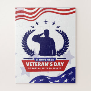 Quebra-cabeça Dia dos Veteranos - Honrando todos os que serviram