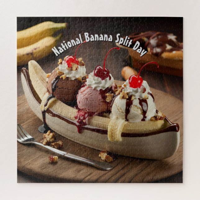 Quebra-cabeça Dia Nacional de Divisão da Banana (Vertical)