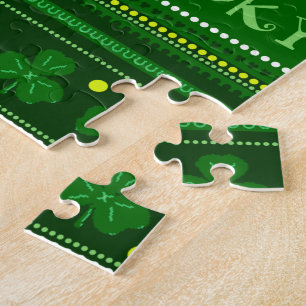 Quebra-cabeça Dia verde do St. Patricks do trevo