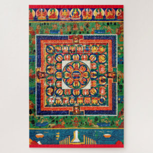 Quebra-cabeça Diagrama Cósmico de Mandala para a Meditação