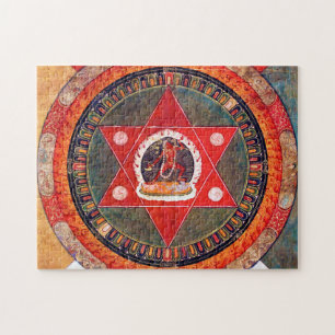 Quebra-cabeça Diagrama Cósmico de Mandala para a Meditação