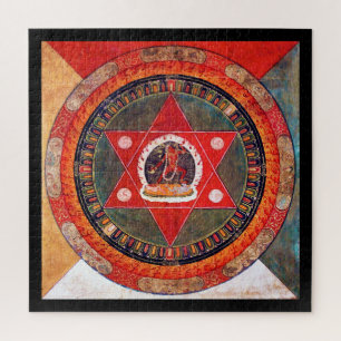 Quebra-cabeça Diagrama Cósmico de Mandala para a Meditação