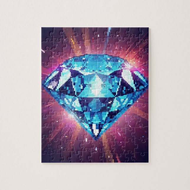 Quebra-cabeça Diamante Pixelado Brilhante (Vertical)