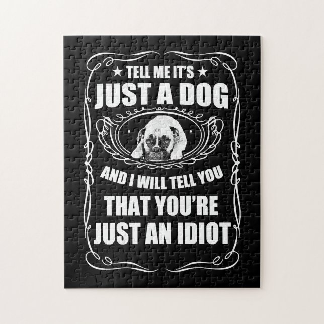 QUEBRA-CABEÇA DIGA-ME QUE É APENAS UM CACHORRO A PUG (Vertical)