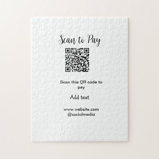 Quebra-cabeça Digitalizar para pagar digitalização código QR adi (Vertical)