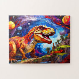 Quebra-cabeça Dinossauro Colorido para Crianças