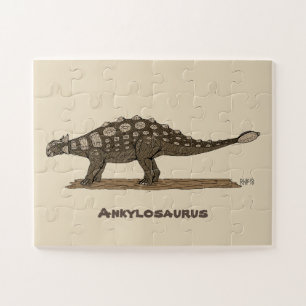 Quebra-cabeça Dinossauro Cretáceo Ankylosaurus