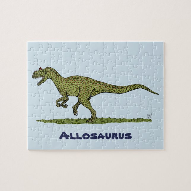 Quebra-cabeça Dinossauro Jurássico Allosauro (Horizontal)