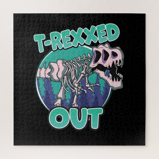 Quebra-cabeça Dinossauro T-Rexxed Out (Vertical)