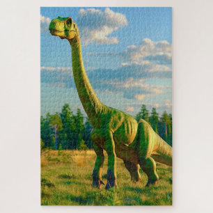 Quebra-cabeça Dinossauro Verde