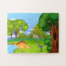 Dinossauros Na Floresta Pré-Histórica Diversão Inf