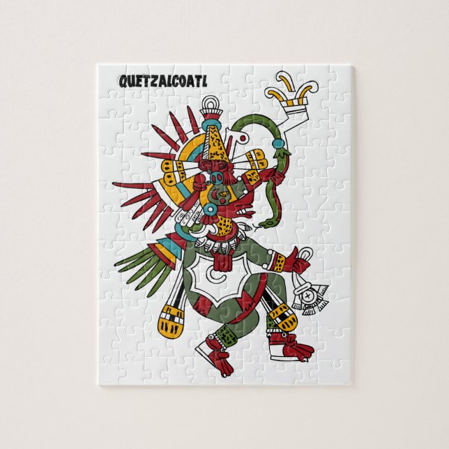 Quebra-cabeça Dios Azteca  Quetzalcóatl (Vertical)