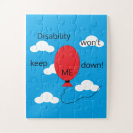 Quebra-cabeça Disability won't Keep Me Down: Red White & Blue