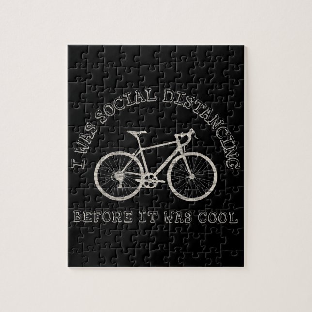 Quebra-cabeça Distância social da bicicleta de bicicleta de bici (Vertical)