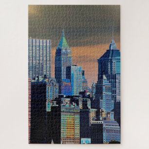 Quebra-cabeça Distrito financeiro Lower Manhattan Poster