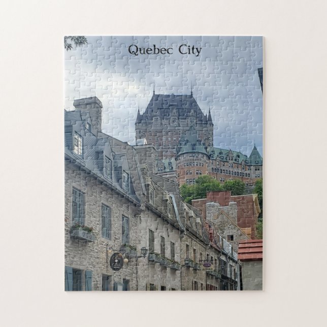 Quebra-cabeça Distrito histórico na cidade de Quebec (Vertical)