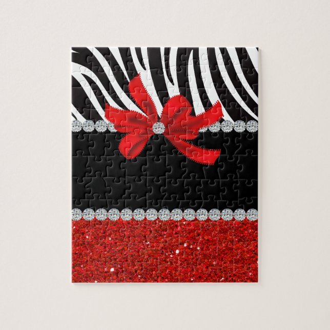 Quebra-cabeça Diva do diamante (brilho vermelho) (Vertical)