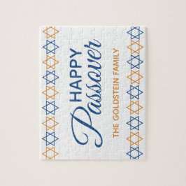 Quebra-cabeça Diversão e Elegante Passagem Dourada e Azul