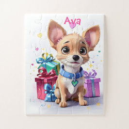 Quebra-cabeça Diversão Para Sempre Cachorrinho Chihuahua Sortudo