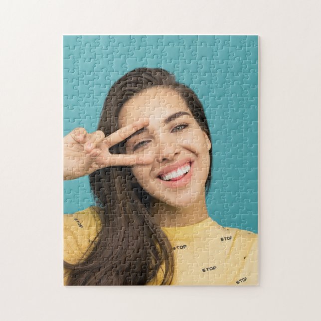 Quebra-cabeça Diversão Personalizada Da Sua Face Foto Personaliz (Vertical)