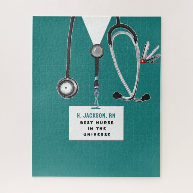 Quebra-cabeça divertido da enfermeira (Vertical)