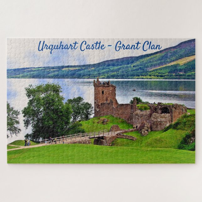 Quebra-cabeça Divertido Desafio Grant Clan-Urquhart Castle Quebr (Horizontal)