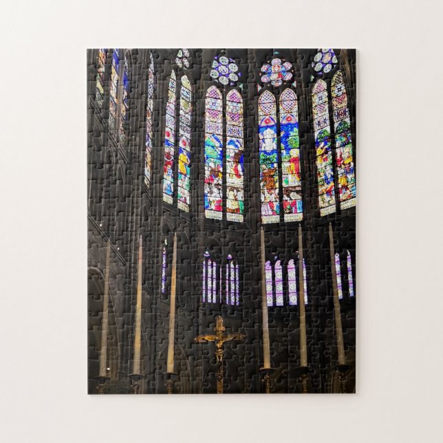 Quebra-cabeça Divindade de Vidro Estampado, 28 x 3 (Vertical)