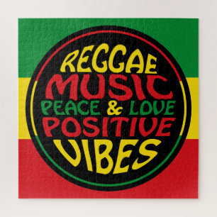 Quebra-cabeça Dizeres Positivos de Música Reggae