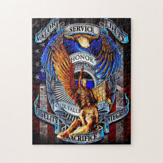 Quebra-cabeça do agente da polícia