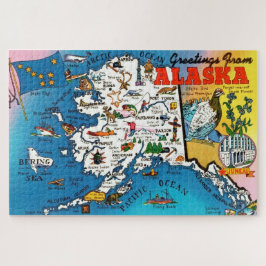 Quebra-cabeça do Alaska Map 20x30